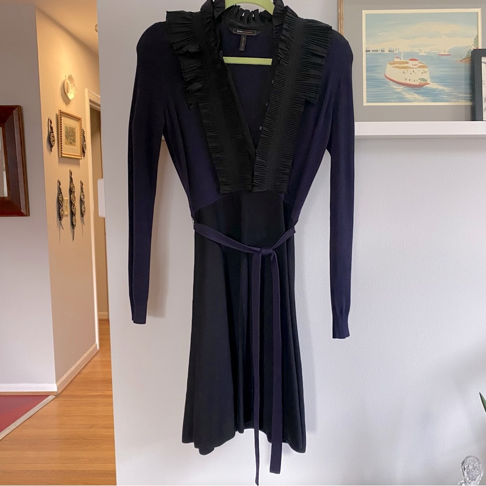 BCBG MaxAzria Ruffle Knit Dress Size XS